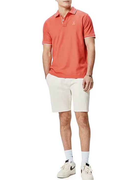 Psycho Bunny Other - Psycho Bunny Men's Stripe Collar Short Sleeve Polo Shirt Size 6
